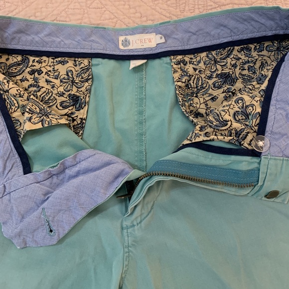 J. Crew | Turquoise Chino Flat-front Shorts - Picture 4 of 4